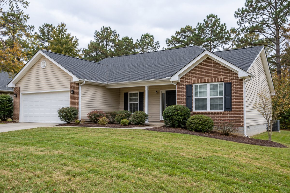 A well-maintained Southern Maryland home exterior illustrating VA appraisal and inspection preparation near NAS Patuxent River.